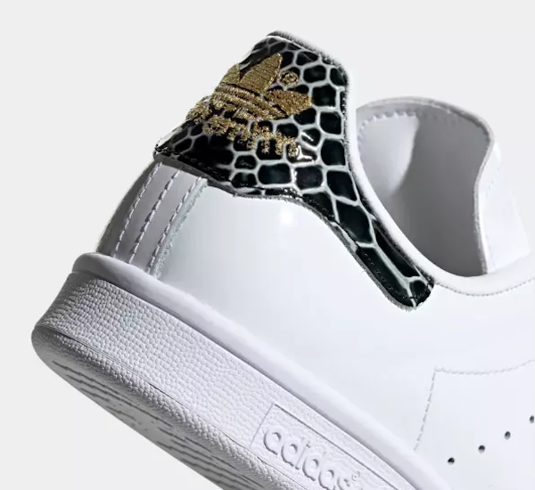 CALZADO CASUAL FEMENINO ADIDAS STAN SMITH BLACK SNAKESKIN
