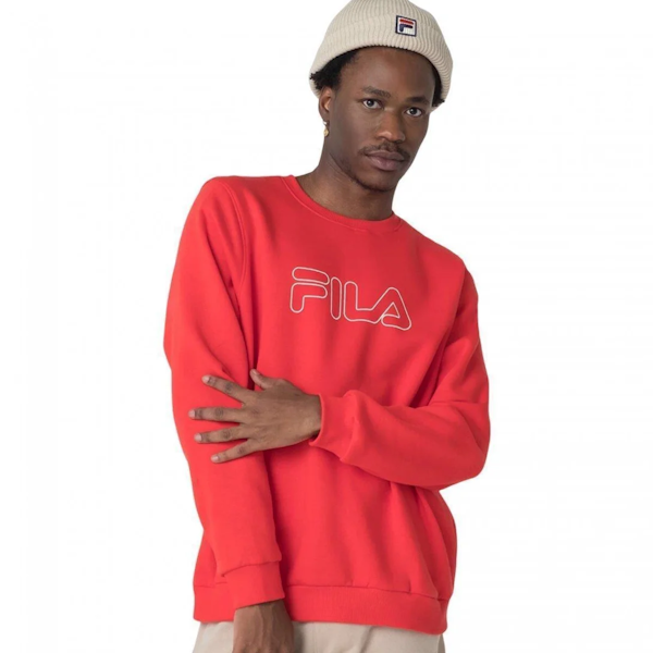 MOLETÓN DEPORTIVO MASCULINO FILA CLASSIC WINTER OUTLINE RED