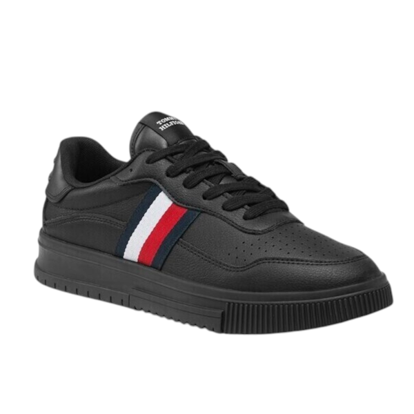 CALZADO CASUAL MASCULINO TOMMY HILFIGER SUPERCUP LEATHER STRIPES
