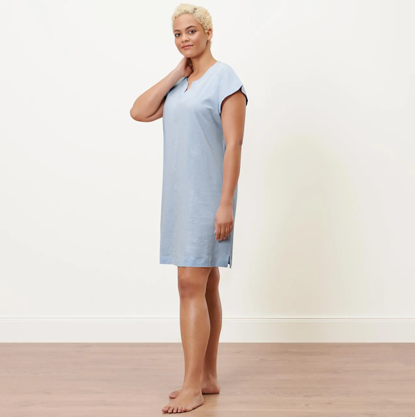 CAMISÓN FEMENINO TCHIBO NACHTHEMD MANGAS CORTAS