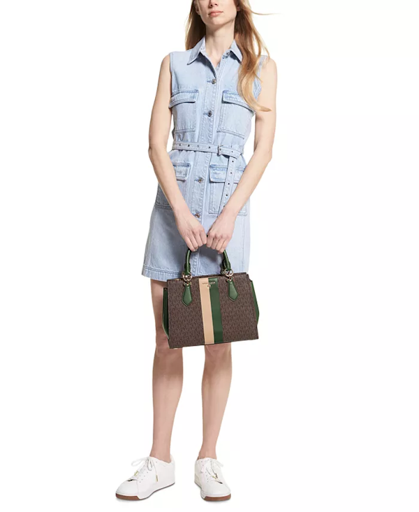 BOLSO BANDOLERA FEMENINO MICHAEL KORS MARILYN MEDIANO MULTI VERDE