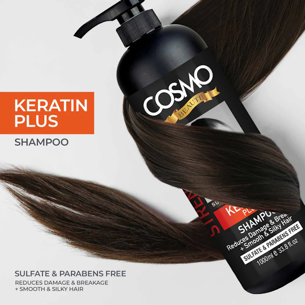 SHAMPOO CAPILAR COSMO BEAUTE KERATIN PLUS 1000ML