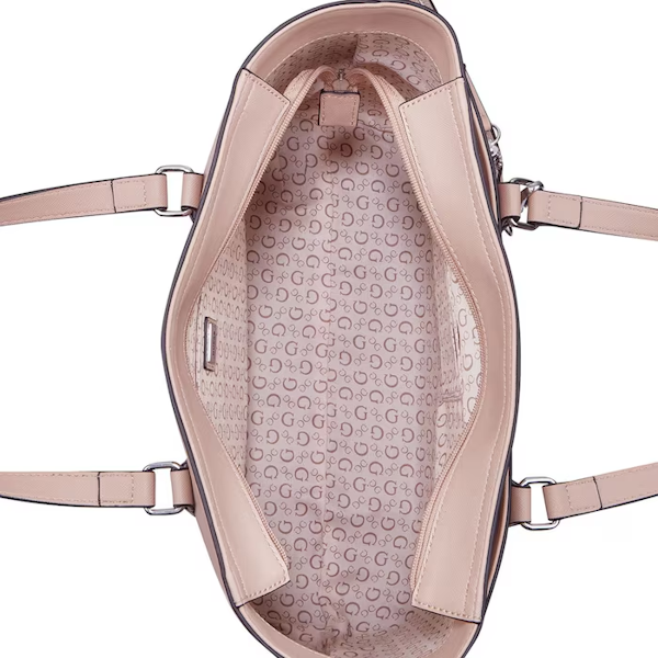 BOLSO DE MANO FEMENINO GUESS MEDFORD TOTE BEIGE