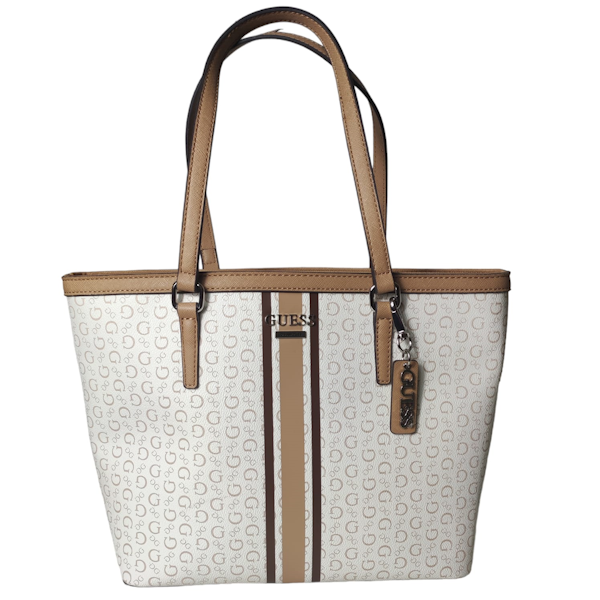 BOLSO FEMENINO GUESS TOTE MULTI BLANCO