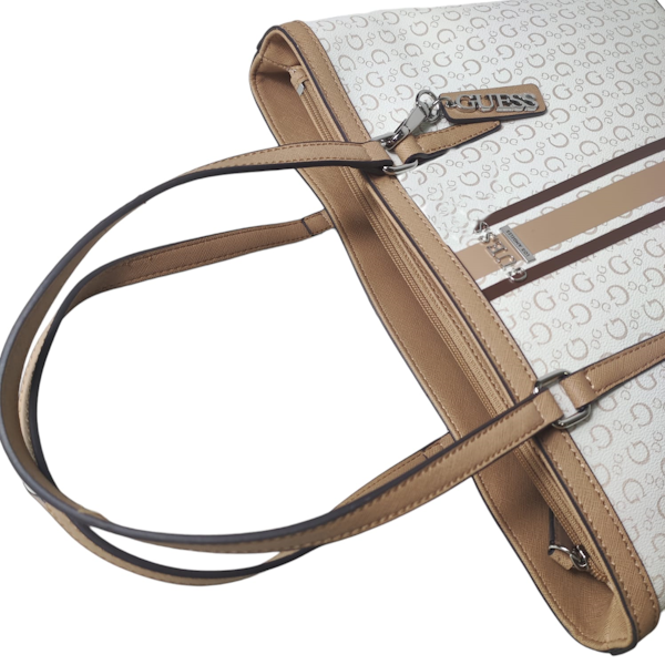 BOLSO FEMENINO GUESS TOTE MULTI BLANCO