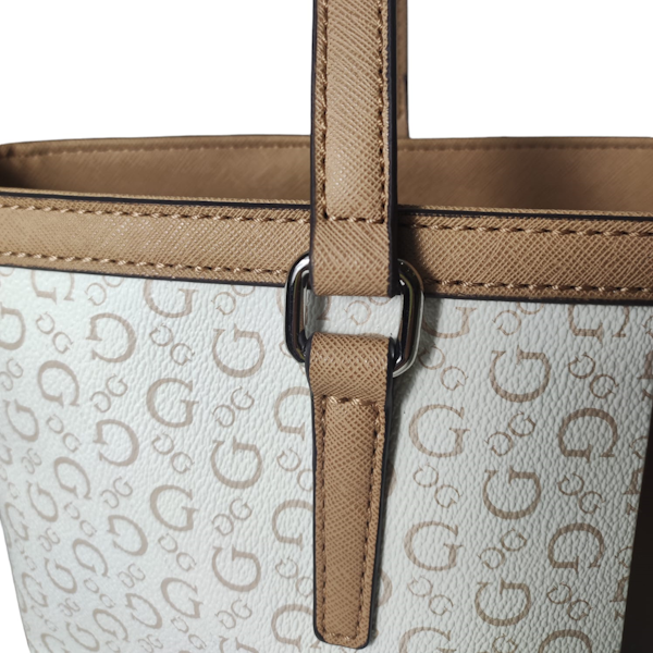 BOLSO FEMENINO GUESS TOTE MULTI BLANCO