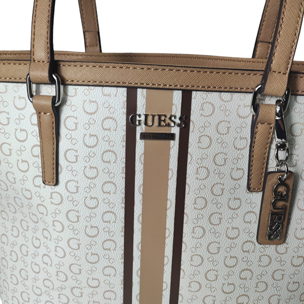 BOLSO FEMENINO GUESS TOTE MULTI BLANCO