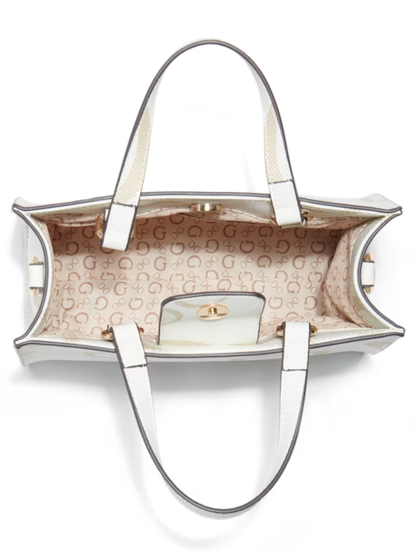 BOLSO FEMENINO GUESS TOTE MULTI BLANCO