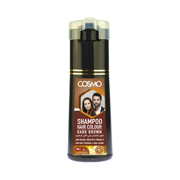 SHAMPOO CAPILAR COSMO HAIR COLOUR DARK BROWN 180ML