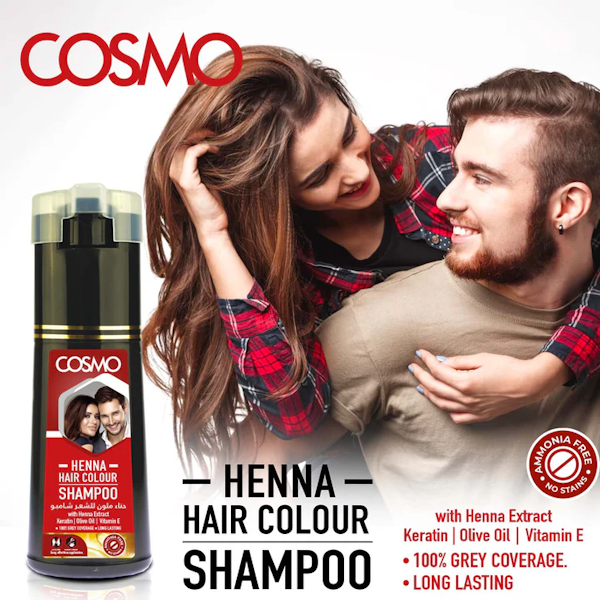 SHAMPOO CAPILAR COSMO HAIR COLOUR HENNA 180ML