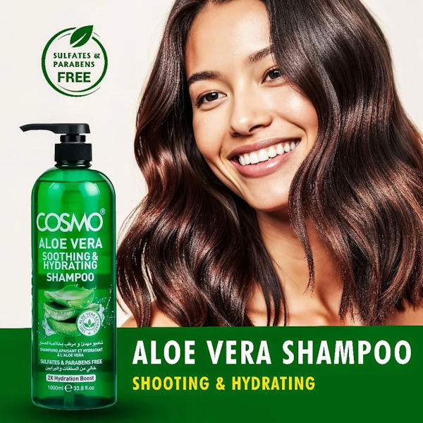 SHAMPOO CAPILAR COSMO ALOE VERA SOOTHING &amp; HYDRATING 1000ML