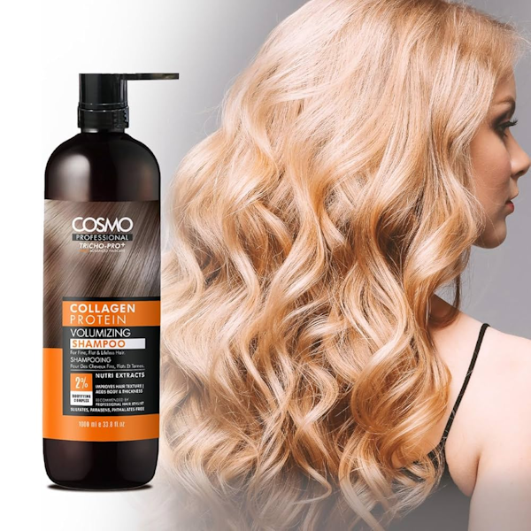 SHAMPOO CAPILAR COSMO PROFESIONAL COLLAGEN PROTEIN VOLUMIZING 1000ML