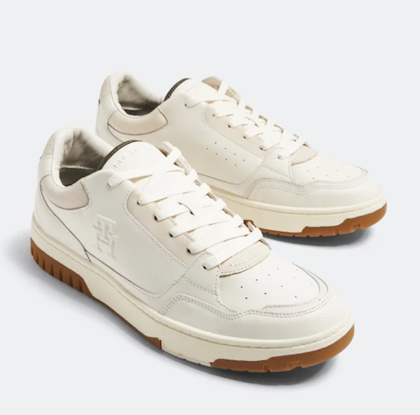 CALZADO DEPORTIVO MASCULINO TOMMY HILFIGER TH BASKET BEST LTH NUBUCK