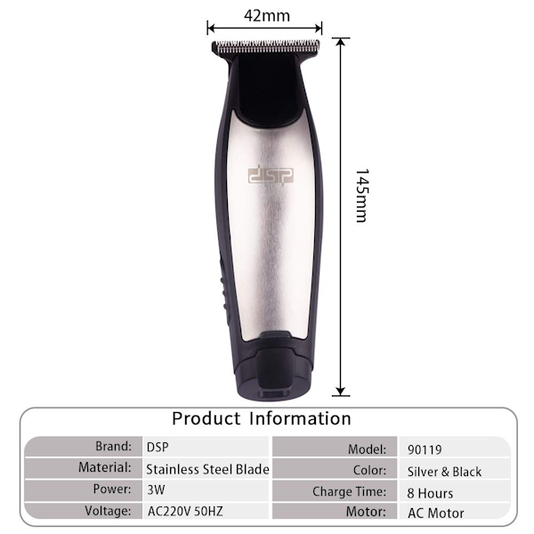 CORTA PELO ELÉCTRICO DSP HAIR CLIPPER PROFESIONAL