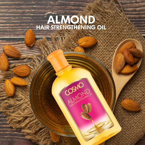 ACEITE CAPILAR COSMO ALMOND HAIR STRENGTHENING 325ML
