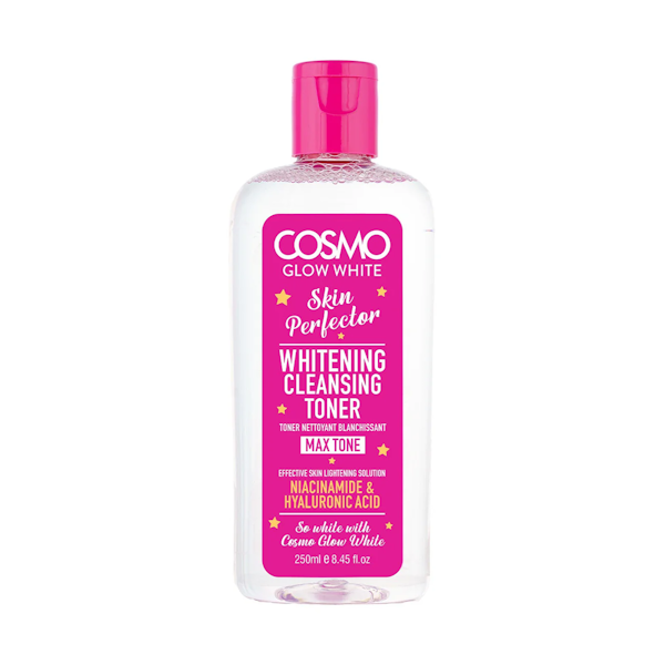TÓNICO LIMPIADOR FACIAL COSMO GLOW WHITE SKIN PERFECTOR 250ML