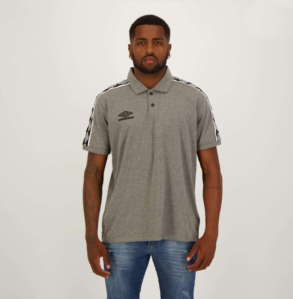 CAMISETA POLO CASUAL MASCULINO UMBRO TRADITIONAL CLUB MANGAS CORTAS