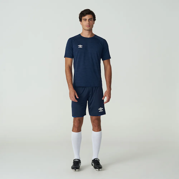 CAMISETA DEPORTIVO MASCULINO UMBRO BLEND TAPE MANGAS CORTAS