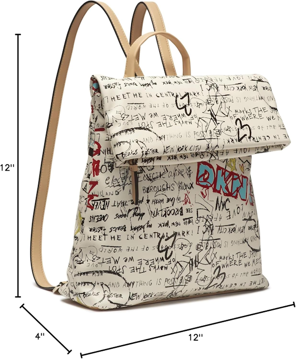 MOCHILA MEDIANO FEMENINO DKNY TILLY ICONIC GRAFFITI