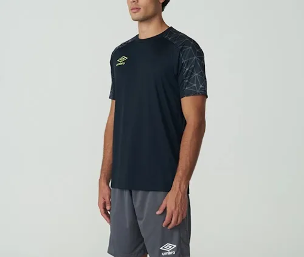 CAMISETA DEPORTIVO MASCULINO UMBRO CONNECTION MANGAS CORTAS