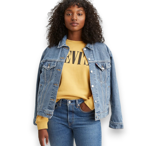 CHAQUETA CASUAL FEMENINO LEVI’S EX-BOYFRIEND TRUCKER AZUL