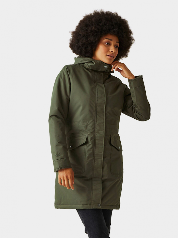 CHAQUETA IMPERMEABLE FEMENINO REGATTA ROMINE PARKA GREEN