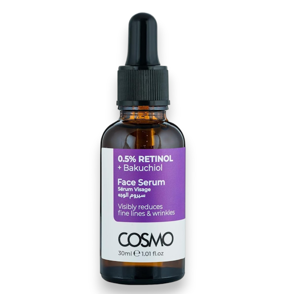 SÉRUM FACIAL COSMO 0.5% RETINOL + BAKUCHIOL 30ML
