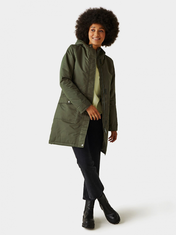 CHAQUETA IMPERMEABLE FEMENINO REGATTA ROMINE PARKA GREEN