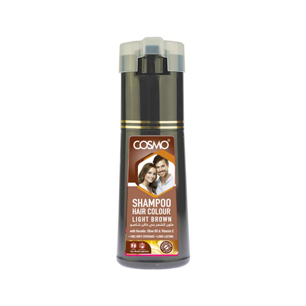 SHAMPOO CAPILAR COSMO HAIR COLOUR LIGHT BROWN 180ML