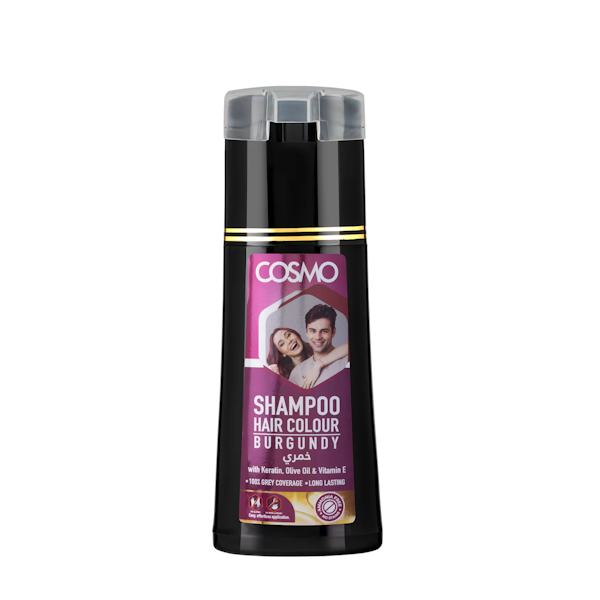 SHAMPOO CAPILAR COSMO HAIR COLOUR BURGUNDY 180ML