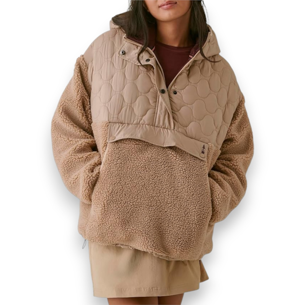 HODDIE DEPORTIVO FEMENINO BASS OUTDOOR SHERPA FLEECE BEIGE