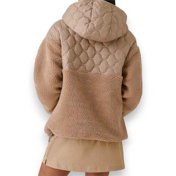 HODDIE DEPORTIVO FEMENINO BASS OUTDOOR SHERPA FLEECE BEIGE