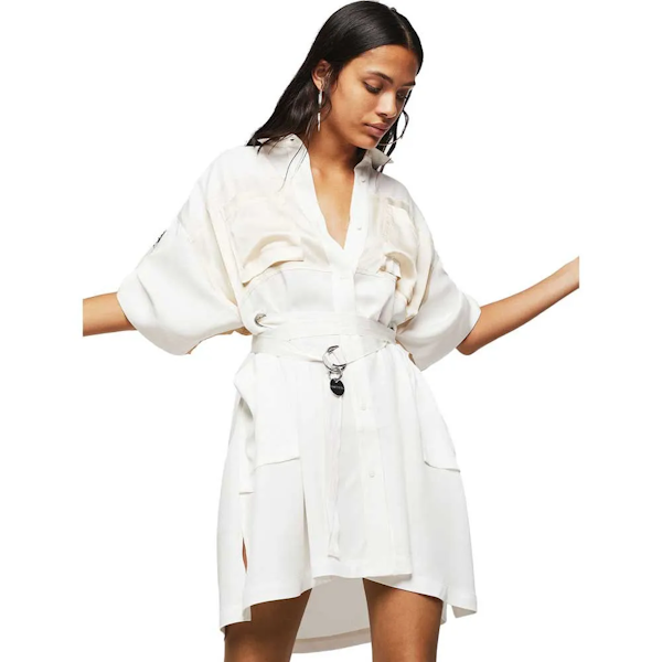 VESTIDO FEMENINO DIESEL D-TIEP KLEID MANGAS CORTAS