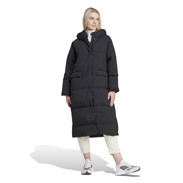 CHAQUETA LARGA DE PLUMÓN FEMENINO ADIDAS BIG BAFFLE BLACK