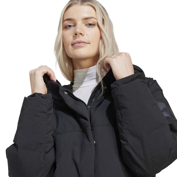 CHAQUETA LARGA DE PLUMÓN FEMENINO ADIDAS BIG BAFFLE BLACK