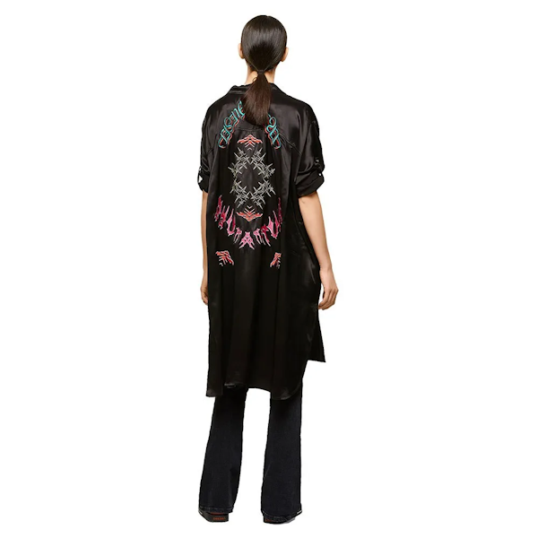 VESTIDO CAMISERO FEMENINO DIESEL D-NIA-A MANGAS LARGAS