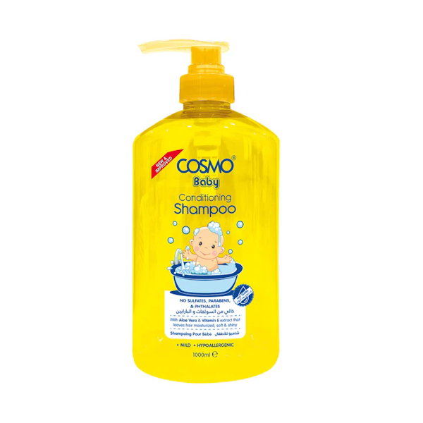 SHAMPOO &amp; ACONDICIONADOR CAPILAR COSMO BABY NO TEARS 1000ML
