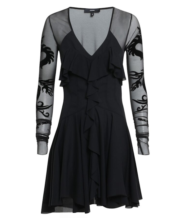 VESTIDO FEMENINO DIESEL D-ADELE MANGAS LARGAS