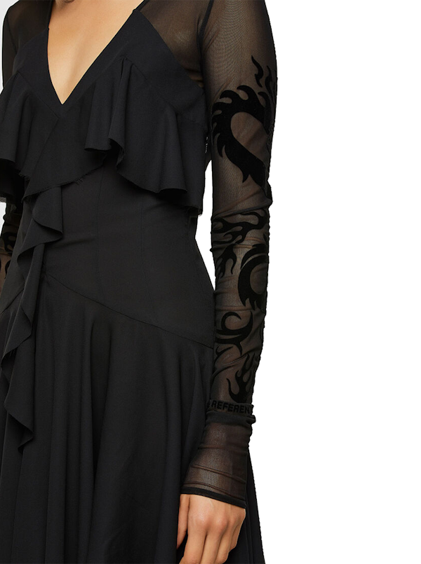 VESTIDO FEMENINO DIESEL D-ADELE MANGAS LARGAS