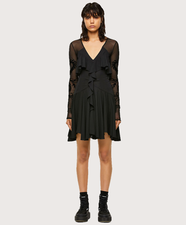 VESTIDO FEMENINO DIESEL D-ADELE MANGAS LARGAS