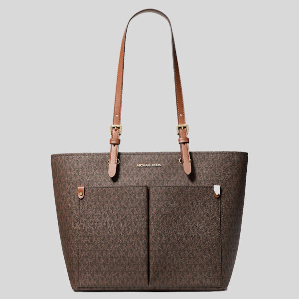 BOLSO DE MANO FEMENINO MICHAEL KORS JET SET TOTE MEDIANO CON LOGOTIPO Y BOLSILLO