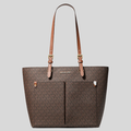 BOLSO DE MANO FEMENINO MICHAEL KORS JET SET TOTE MEDIANO CON LOGOTIPO Y BOLSILLO