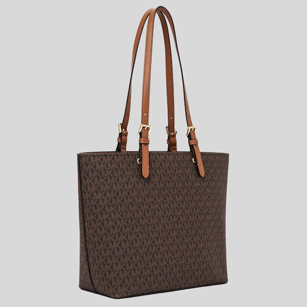 BOLSO DE MANO FEMENINO MICHAEL KORS JET SET TOTE MEDIANO CON LOGOTIPO Y BOLSILLO