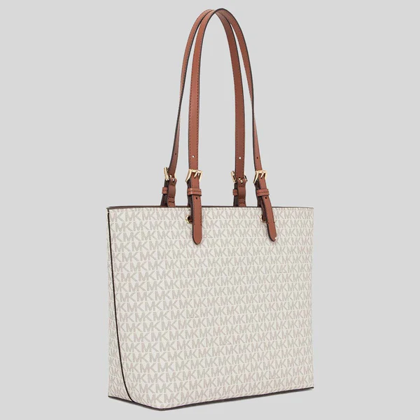 BOLSO DE MANO FEMENINO MICHAEL KORS JET SET TRAVEL TOTE MEDIANO CON LOGOTIPO Y BOLSILLO
