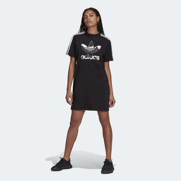 VESTIDO FEMENINO ADIDAS MARIMEKKO TEE TREFOIL MANGAS CORTAS