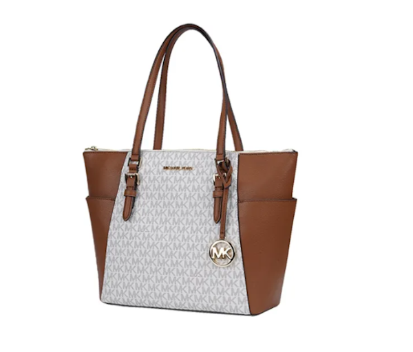 BOLSO DE MANO FEMENINO MICHAEL KORS CHARLOTTE GRANDE DE PIEL SAFFIANO CON CIERRE SUPERIOR