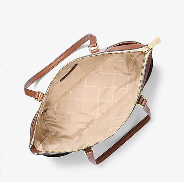 BOLSO DE MANO FEMENINO MICHAEL KORS CHARLOTTE GRANDE DE PIEL SAFFIANO CON CIERRE SUPERIOR