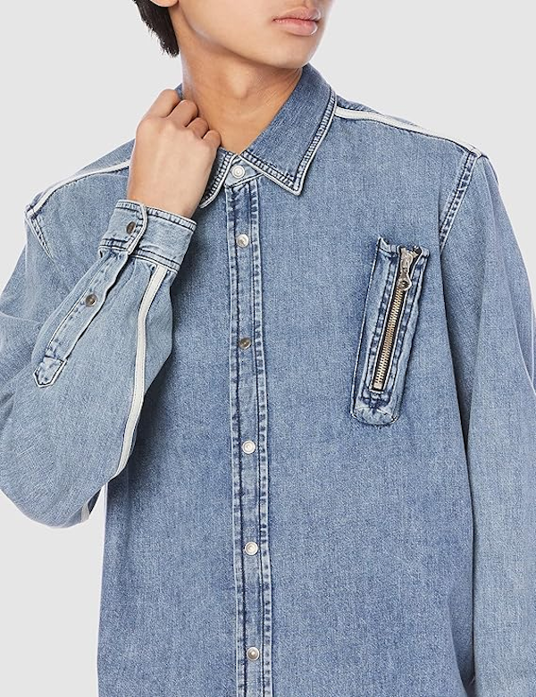 CAMISA MASCULINO DIESEL D-TUYMAN MANGAS LARGAS