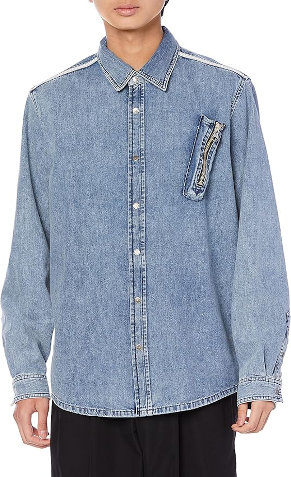 CAMISA MASCULINO DIESEL D-TUYMAN MANGAS LARGAS