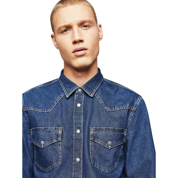 CAMISA MASCULINO DIESEL D-EAST MANGAS LARGAS